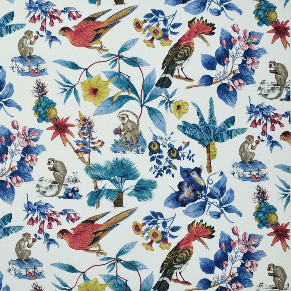 Paradiso Isle Mood Indigo by RM CoCo Fabric Painter's Palette Cerulean Blue to Viridian Green 55% Linen 45% Cotton See Sample 51000 Horizontal: 27 and Vertical: 25.25 54 - Fabric Carolina -