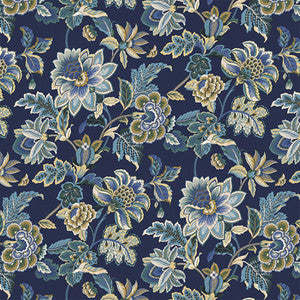Highclare Garden Cobalt by RM CoCo Fabric