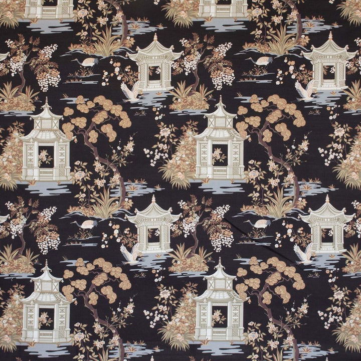 Imperial Summer Black Walnut by RM CoCo Fabric Painter's Palette Titanium White To Lamp Black 100% Cotton See Sample 80000 Horizontal: 18 and Vertical: 16.75 56 - Fabric Carolina -
