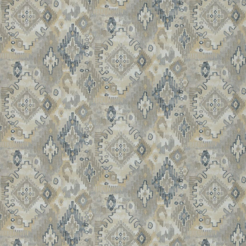 Kewa Ikat Canyon by RM CoCo Fabric Painter's Palette Titanium White To Lamp Black 100% Cotton See Sample 30000 Horizontal: 27 and Vertical: 12.5 55.5 - Fabric Carolina -