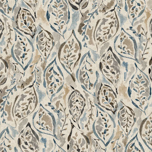 Leaf Impressions Blue Stone by RM CoCo Fabric