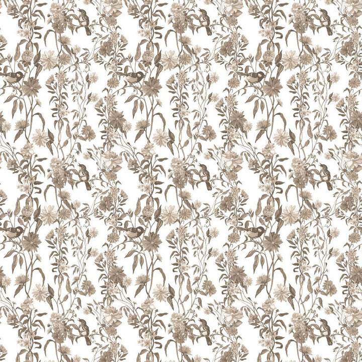 Windermere Garden Driftwood by RM CoCo Fabric Painter's Palette Titanium White To Lamp Black See Sample 0 Horizontal: 18 and Vertical: 23 0 - Fabric Carolina -