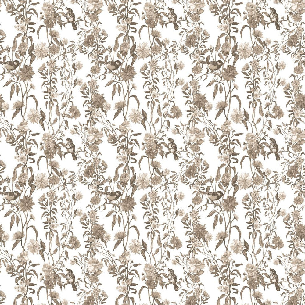 Windermere Garden Driftwood by RM CoCo Fabric Painter's Palette Titanium White To Lamp Black See Sample 0 Horizontal: 18 and Vertical: 23 0 - Fabric Carolina -