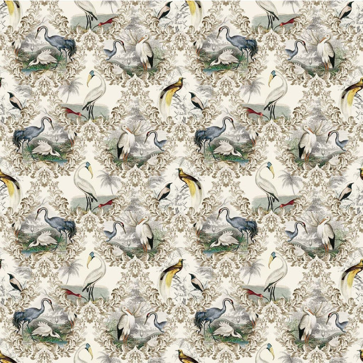 Audubon Fantasy Golden Oak by RM CoCo Fabric Painter's Palette Titanium White To Lamp Black 95% Cotton 5% Linen See Sample 30000 Horizontal: 27 and Vertical: 26.5 54 - Fabric Carolina -