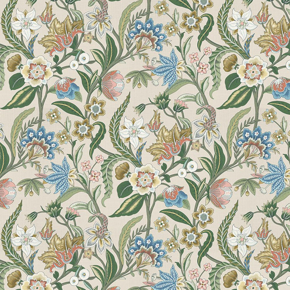 Belle Vue Spice Road by RM CoCo Fabric Painter's Palette Titanium White To Lamp Black 100% Cotton See Sample 30000 Horizontal: 13.5 and Vertical: 27 54 - Fabric Carolina -