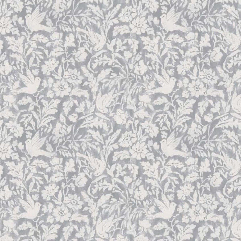 Birdwatcher Blue Mist by RM CoCo Fabric Painter's Palette Titanium White To Lamp Black 100% Cotton See Sample 6000 Horizontal: 13.5 and Vertical: 12.25 54 - Fabric Carolina -