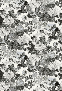 Chiang Mai Dragon Smoke 173276 by Schumacher Fabric