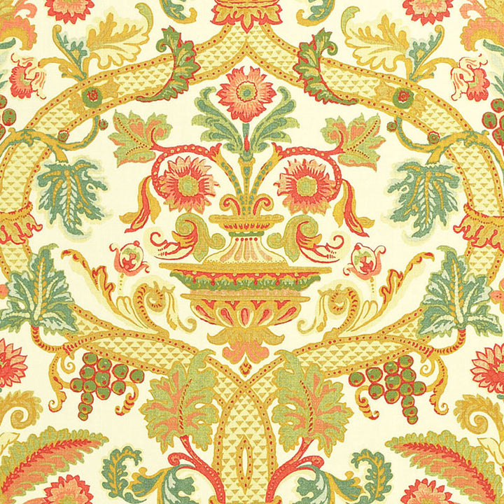 Fontenay Vase Ivory 173320 by Schumacher Fabric ARCHIVE / LINEN PRINTS See Sample UNITED KINGDOM NOT APPLICABLE </p><p>Repeat: Horizontal: 27" (69CM) and Vertical: 28 1/2" (72CM) 54" WIDE (137CM) - Fabric Carolina -
