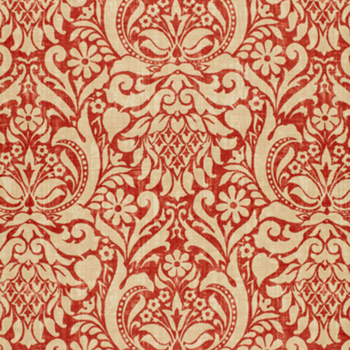 Valencay Damask Terracotta 173342 by Schumacher Fabric Schumacher Fabric Valencay Damask Terracotta 173342Fabric LINEN 100% THAILAND </p><p>Repeat: H: HORZ. 12" (30CM) , V: VERT. 27" (69CM) 54 - Fabric Carolina -