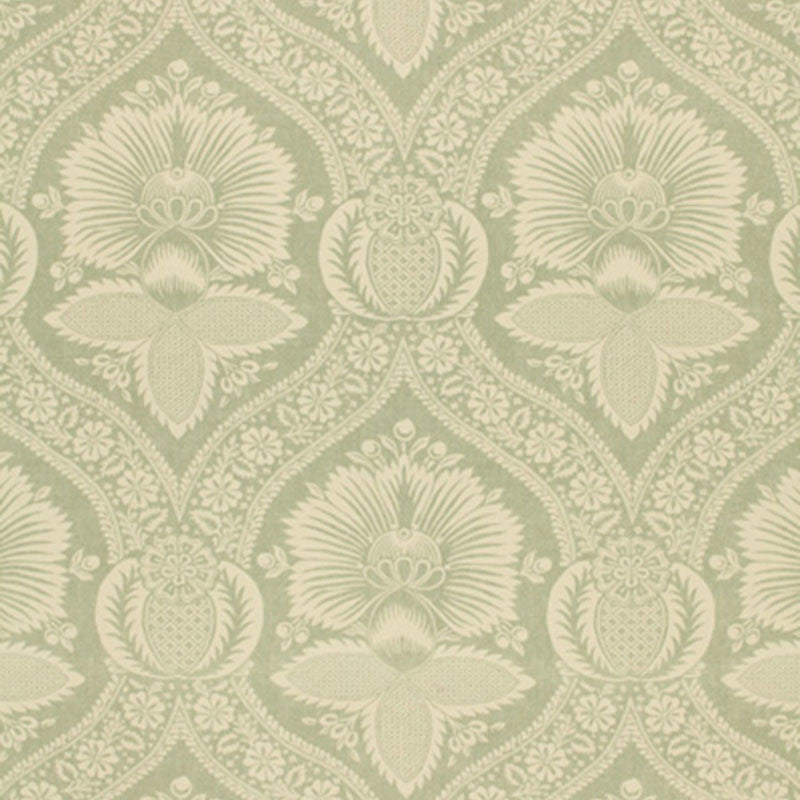Villandry Damask Print Mineral 173373 by Schumacher Fabric SCHUMACHER PRINTS S06 See Sample THAILAND NOT APPLICABLE </p><p>Repeat: Horizontal: 8 1/2" (22CM) and Vertical: 28" (71CM) 54" WIDE (137CM) - Fabric Carolina -