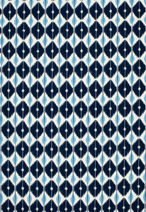 Sarong Indigo 173402 by Schumacher Fabric