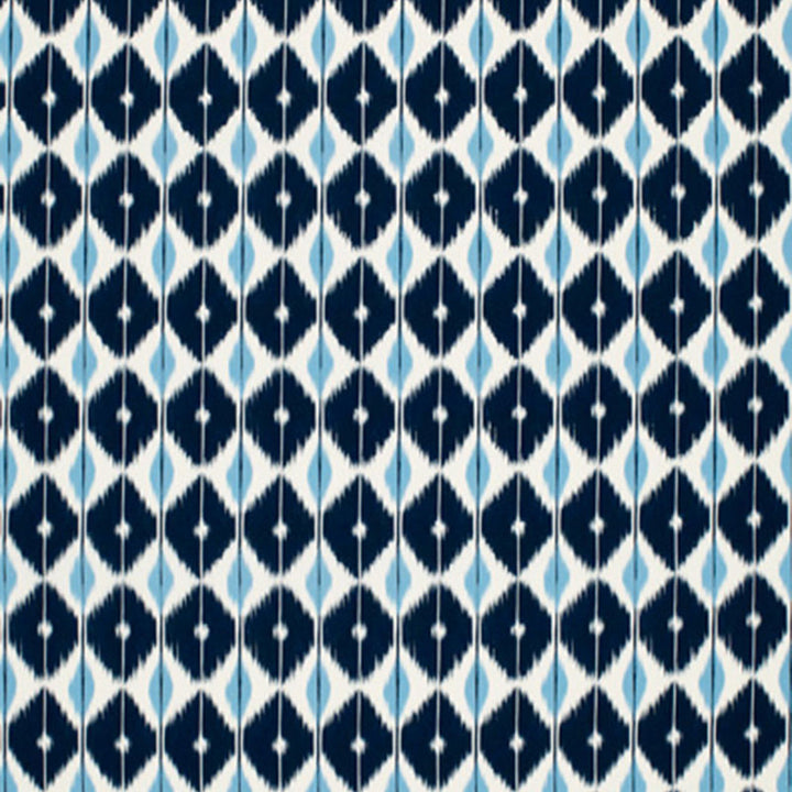 Sarong Indigo 173402 by Schumacher Fabric PLEIN AIR S06 See Sample ITALY MEDIUM DUTY </p><p>Repeat: Horizontal: 5 5/8" (14CM) and Vertical: 7 1/2" (19CM) 54" WIDE (137CM) - Fabric Carolina -