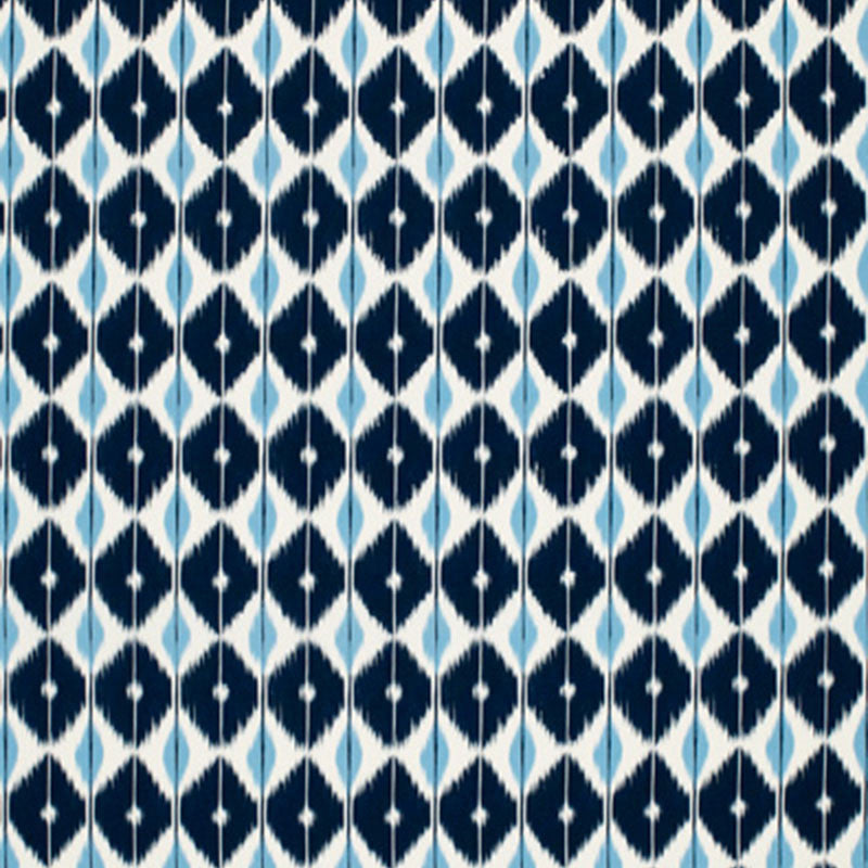 Sarong Indigo 173402 by Schumacher Fabric PLEIN AIR S06 POLYACRYLIC 100% ITALY </p><p>Repeat: Horizontal: 5 5/8" (14CM) and Vertical: 7 1/2" (19CM) 54 - Fabric Carolina -