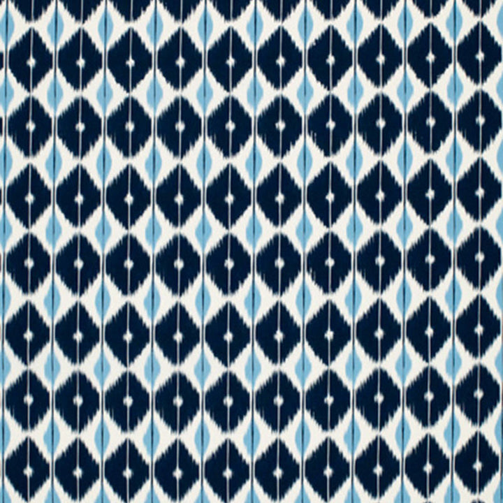 Sarong Indigo 173402 by Schumacher Designer Fabric PLEIN AIR S06 See Sample ITALY MEDIUM DUTY </p><p>Repeat: Horizontal: 5 5/8" (14CM) and Vertical: 7 1/2" (19CM) 54" WIDE (137CM) - Swanky Fabrics -