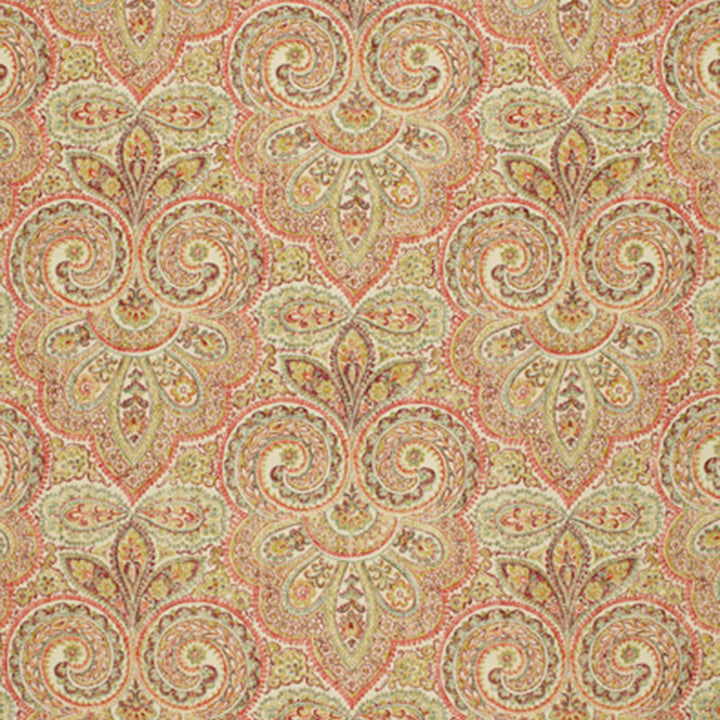 Kashan Paisley Gemstone 173450 by Schumacher Fabric SCH PRINTS F06 LINEN 100% THAILAND </p><p>Repeat: Horizontal: 19 1/4" (49CM) and Vertical: 17 3/4" (45CM) 60 - Fabric Carolina -