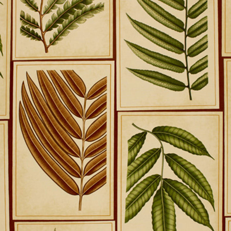 Montserrat Leaf Sepia 173500 by Schumacher Designer Fabric SCHUMACHER PRINTS See Sample ITALY LIGHT DUTY </p><p>Repeat: Horizontal: 27" (69CM) and Vertical: 43 3/4" (111CM) 54" WIDE (137CM) - Swanky Fabrics -
