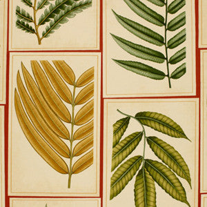 Montserrat Leaf Russet 173501 by Schumacher Fabric