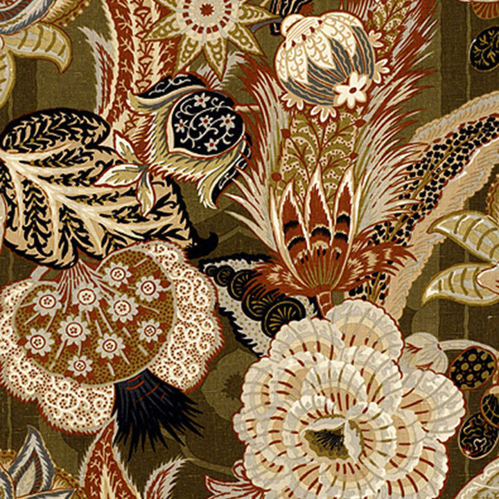 Zanzibar Linen Print Sandalwood 173522 by Schumacher Fabric SCHUMACHER CLASSICS See Sample THAILAND NOT APPLICABLE </p><p>Repeat: Horizontal: 29" (74CM) and Vertical: 29 1/2" (75CM) 58" WIDE (147CM) - Fabric Carolina -