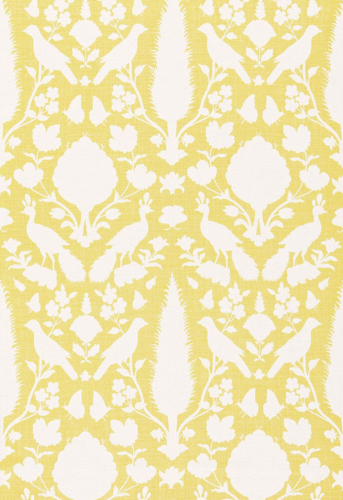 Chenonceau Buttercup 173565 by Schumacher Fabric Exuberant-Prints 100% Linen - Horizontal: 13.5 and Vertical: 22 54 - Fabric Carolina -