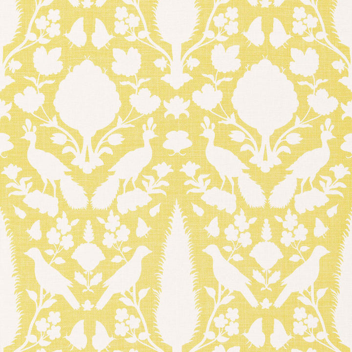 Chenonceau Buttercup 173565 by Schumacher Fabric PRINT HAPPY See Sample FRANCE - </p><p>Repeat: Horizontal: 13 1/2" (34CM) and Vertical: 22" (56CM) 54" WIDE (137CM) - Fabric Carolina -