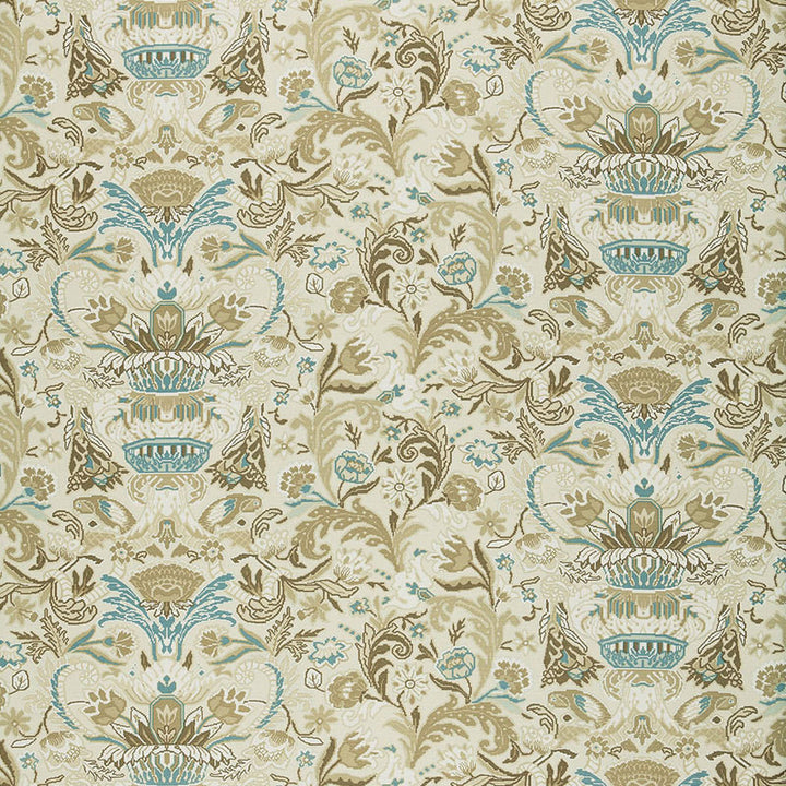 Egerton Tapestry Print Almond 173622 by Schumacher Fabric CLASSIC PRINTS See Sample FRANCE . </p><p>Repeat: Horizontal: 28 3/4" (73CM) and Vertical: 23 5/8" (60CM) 57 1/2" WIDE (146CM) - Fabric Carolina -