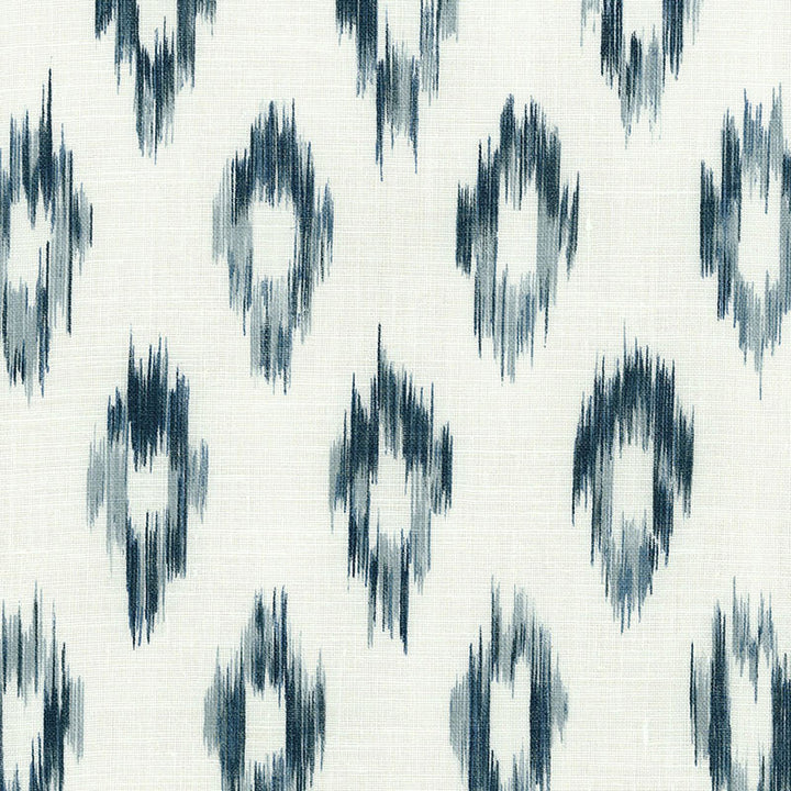 Kerala Ikat Print Indigo 173630 by Schumacher Fabric CLASSIC PRINTS See Sample BELGIUM . </p><p>Repeat: Horizontal: 13 3/8" (34CM) and Vertical: 13 3/4" (35CM) 53 1/2" WIDE (136CM) - Fabric Carolina -