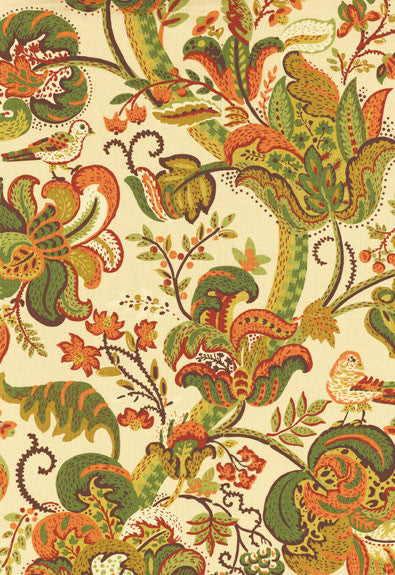 Clarendon Spice 173682 by Schumacher Fabric - 100% Linen - Horizontal: 27 and Vertical: 38.5 54 - Fabric Carolina -