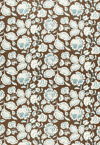 Deco Flower Cocoa 173703 by Schumacher Fabric