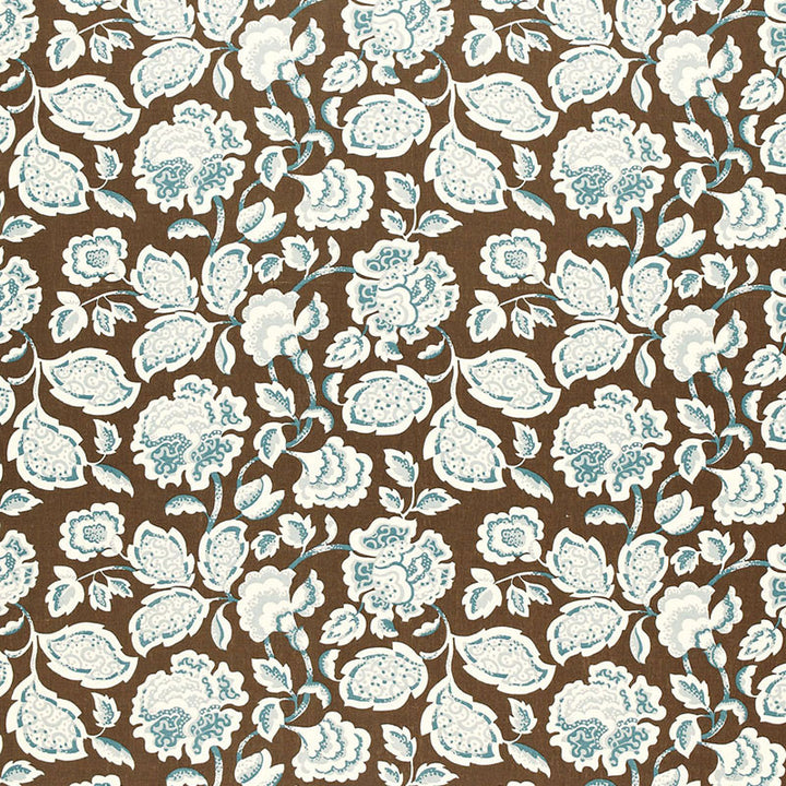 Deco Flower Cocoa 173703 by Schumacher Fabric CLASSIC PRINTS LINEN 100% CZECH REPUBLIC </p><p>Repeat: Horizontal: 27" (69CM) and Vertical: 18" (46CM) 54 - Fabric Carolina -