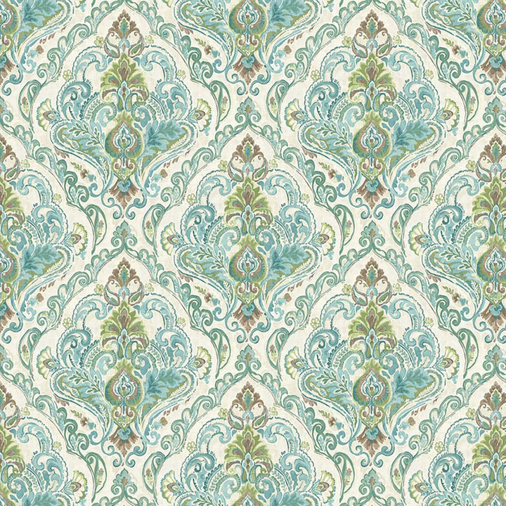 Tippington Manor Sea Glass by RM CoCo Fabric Suitemates 100% Polyester See Sample 0 Horizontal: 27.5 and Vertical: 27.5 55 - Fabric Carolina -
