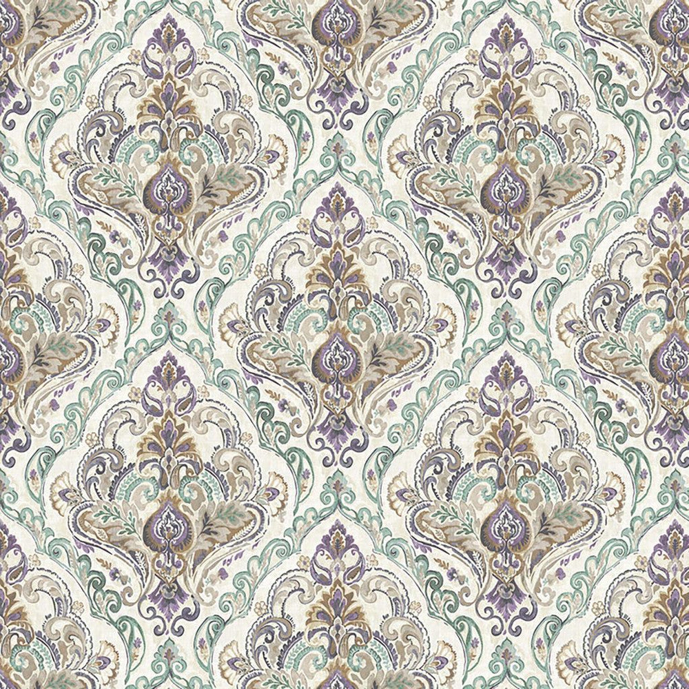 Tippington Manor Amethyst by RM CoCo Fabric Suitemates 100% Polyester See Sample 0 Horizontal: 27.5 and Vertical: 27.5 55 - Fabric Carolina -