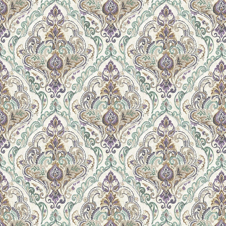 Tippington Manor Amethyst by RM CoCo Fabric Suitemates 100% Polyester See Sample 0 Horizontal: 27.5 and Vertical: 27.5 55 - Fabric Carolina -
