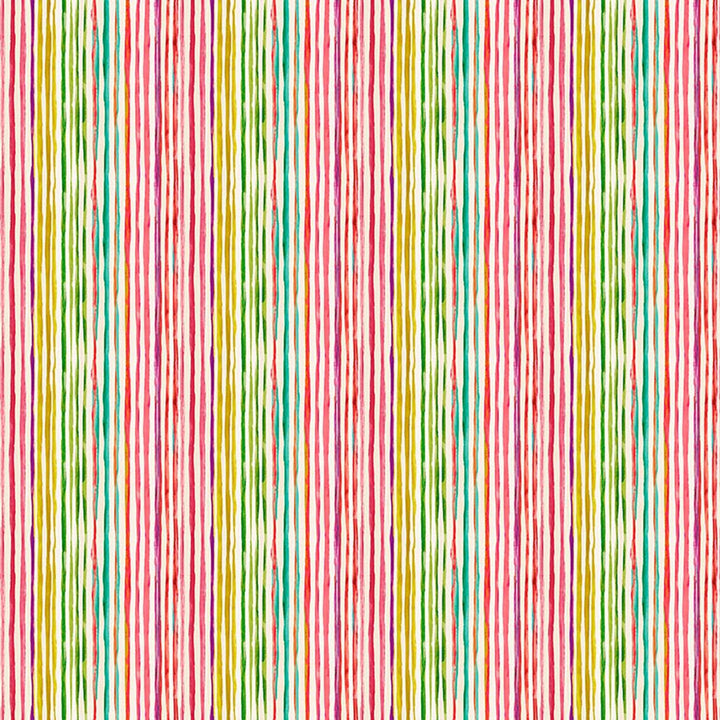 Caribe Stripe Confetti by RM CoCo Fabric Suitemates 100% Polyester See Sample 0 Horizontal: 13.72 and Vertical: 0 55 - Fabric Carolina -