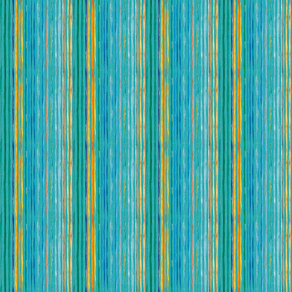 Caribe Stripe Paradise by RM CoCo Fabric Suitemates 100% Polyester See Sample 0 Horizontal: 13.72 and Vertical: 0 55 - Fabric Carolina -