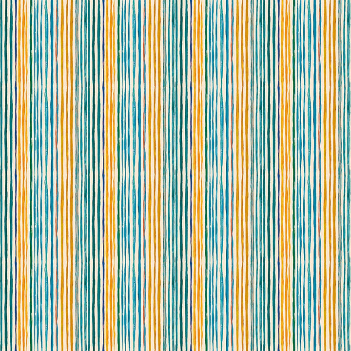 Caribe Stripe Oceanic by RM CoCo Fabric Suitemates 100% Polyester See Sample 0 Horizontal: 13.72 and Vertical: 0 55 - Fabric Carolina -