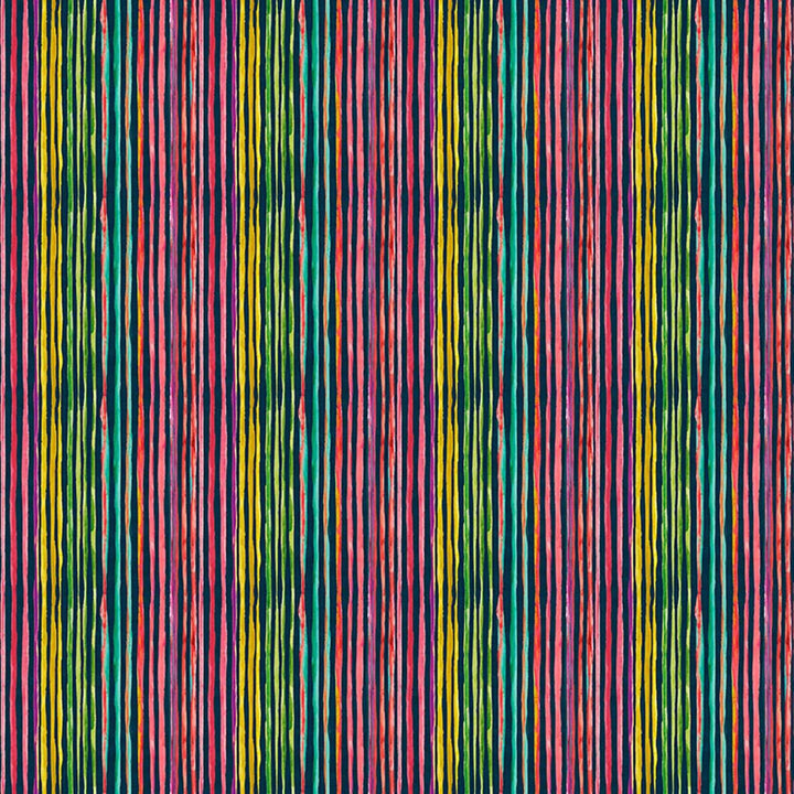 Caribe Stripe Fireworks by RM CoCo Fabric Suitemates 100% Polyester See Sample 0 Horizontal: 13.72 and Vertical: 0 55 - Fabric Carolina -