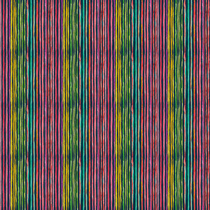 Caribe Stripe Fireworks by RM CoCo Fabric