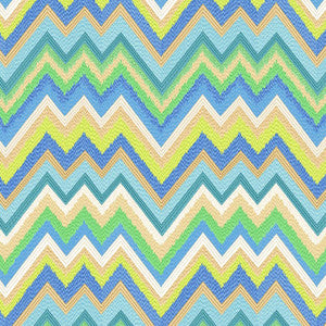 Garden Chevron Grotto by RM CoCo Fabric