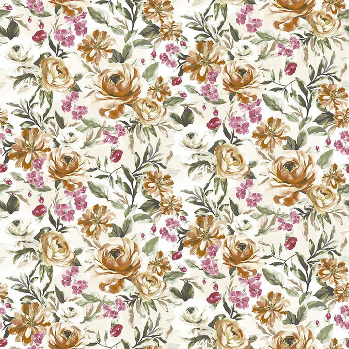 Kew Garden Peony by RM CoCo Fabric Suitemates 100% Polyester See Sample 0 Horizontal: 23.5 and Vertical: 55 55 - Fabric Carolina -