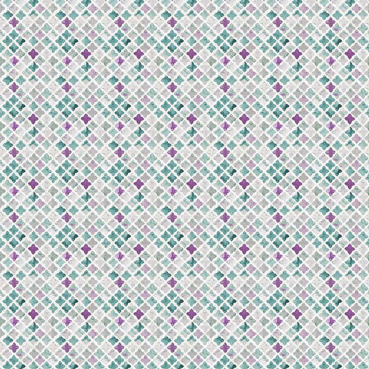 Kew Medallion Wisteria by RM CoCo Fabric Suitemates 100% Polyester See Sample 0 Horizontal: 9.6 and Vertical: 7.87 55 - Fabric Carolina -