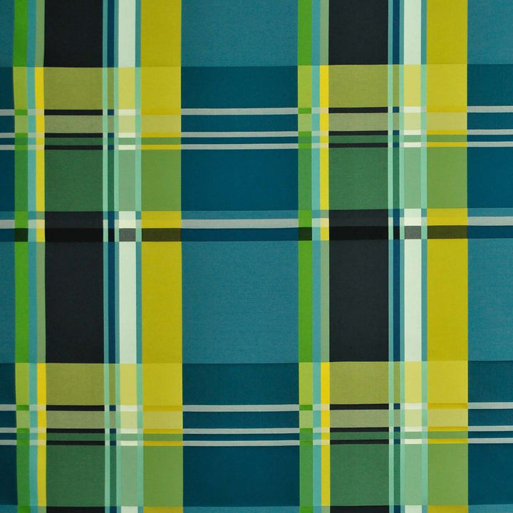 Technicolor Plaid Evergreen by RM CoCo Fabric Suitemates 62% Cotton 38% Polyester See Sample 51000 Horizontal: 14.13 and Vertical: 14.25 56 - Fabric Carolina -
