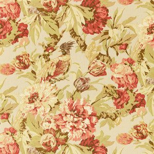 Ashbourne Peony Linen 173832 by Schumacher Fabric