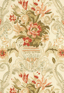 Aylesbury Vase Coral 173840 by Schumacher Fabric