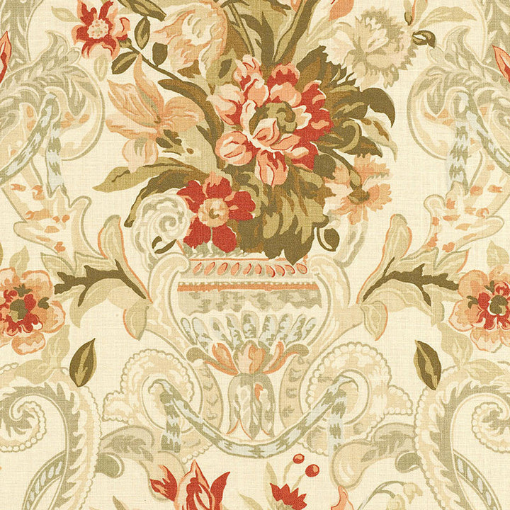 Aylesbury Vase Coral 173840 by Schumacher Fabric Schumacher Fabric Aylesbury Vase Coral 173840Fabric LINEN 100% UNITED KINGDOM </p><p>Repeat: H: HORZ. 27" (69CM) , V: VERT. 27" (69CM) 54 - Fabric Carolina -