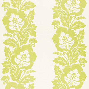 Margate Damask Print Apple 173851 by Schumacher Fabric
