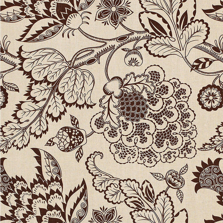 Maracanda Vine Espresso 173920 by Schumacher Fabric CLASSIC PRINTS LINEN 55% COTTON 45% BELGIUM </p><p>Repeat: Horizontal: 26 1/2" (67CM) and Vertical: 27" (69CM) 53 - Fabric Carolina -