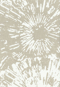 Fireworks Frosted Natural 173993 by Schumacher Fabric