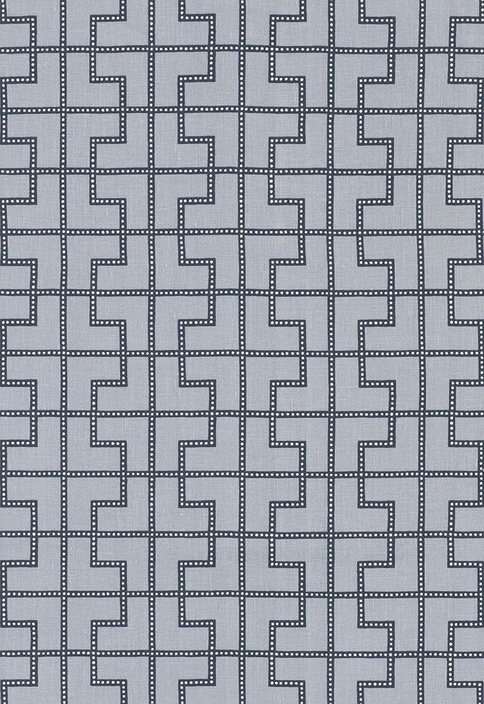 Bleecker Twilight 174040 by Schumacher Designer Fabric Celerie-Kemble 100% Linen - Horizontal: 17.75 and Vertical: 12 53.375 - Swanky Fabrics -