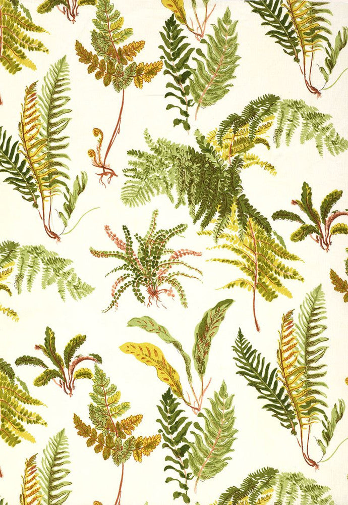 Les Fougeres Spring 174091 by Schumacher Fabric Schumacher-Classics 100% Linen - Horizontal: 18 and Vertical: 25.25 54 - Fabric Carolina -