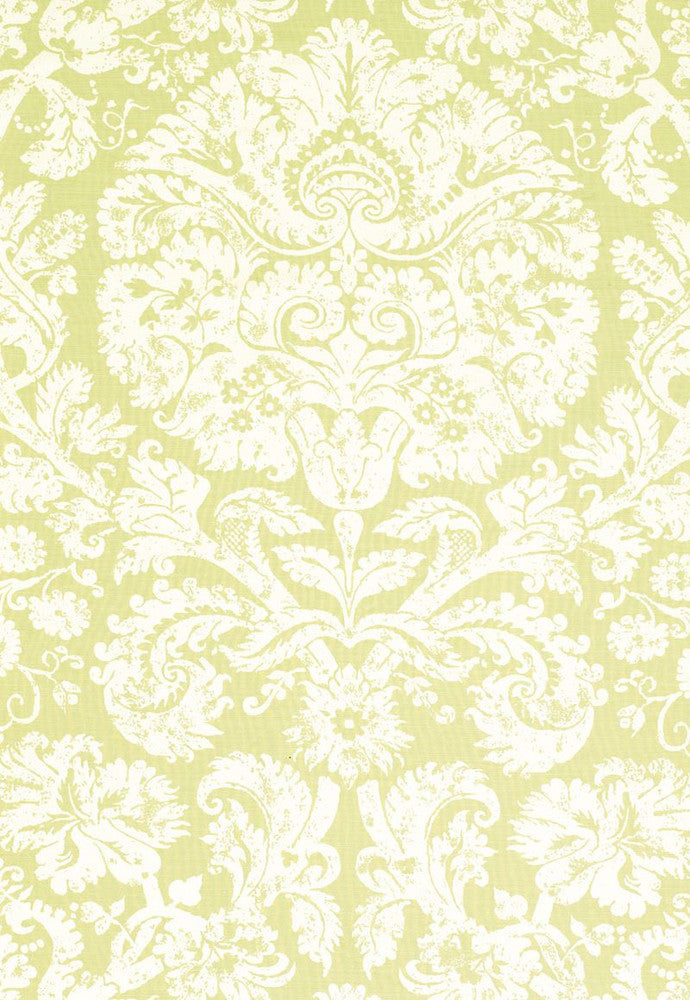 Barresa Damask Pear 174131 by Schumacher Designer Fabric Classic-Prints 55% Linen, 45% Cotton - Horizontal: 27 and Vertical: 36 54 - Swanky Fabrics -